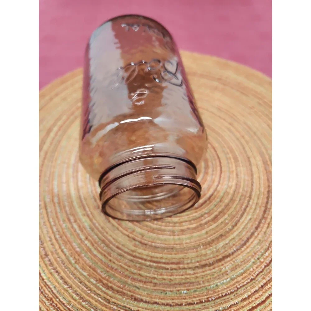Ball Ideal Amethyst Dimple Mason/Canning Jar 32 Oz. No Lid Made In The USA